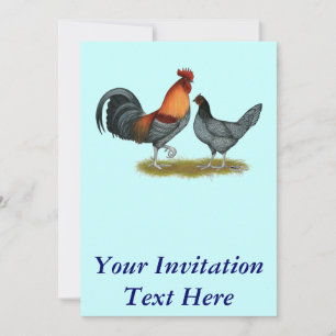 Invitación Gallina azul de Delaware