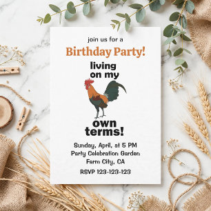 Invitación Gallo Bankiva Vivir En Mis Propios Términos Gallo