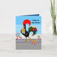 Gallo de Portugal con regalos Primer Fiesta de Cum