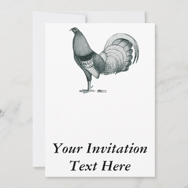 Invitación Gallo Dom o Crele (Anverso)