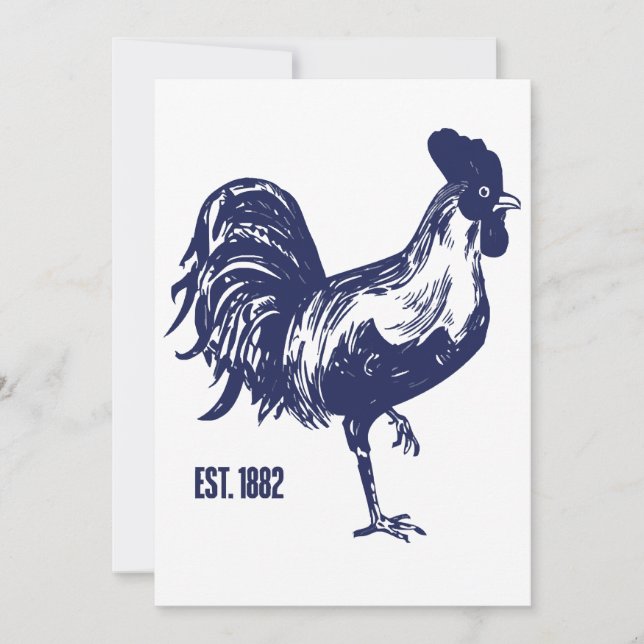 Invitación Gallo Est. 1882  (Anverso)