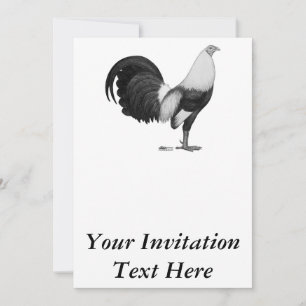 Invitación Gallo Gris Duckwing