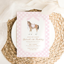 Galopa sobre chicas caballo rosa cumpleaños
