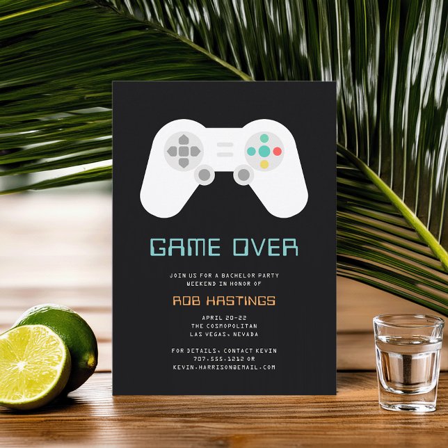 Invitación Game Over | Divertido tema de juegos para despedid (Subido por el creador)
