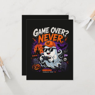 Invitación Game Over Nunca Divertido Fantasma de Jugador Hall