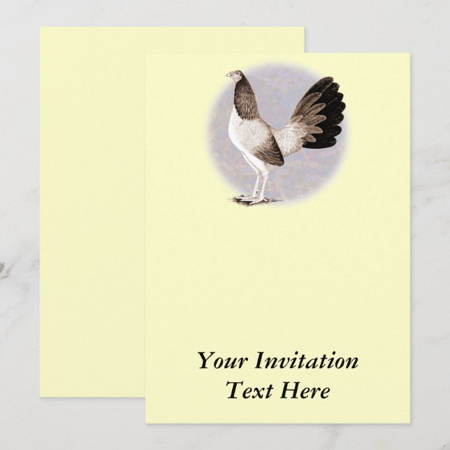 Invitación Gamecock: Hennie (Anverso / Reverso)