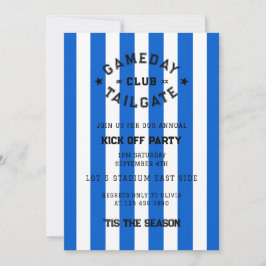Invitación Gameday Tailgate Club Kick Off Fiesta Blue Team