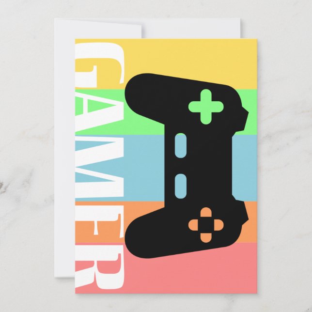 Invitación Gamer (Anverso)