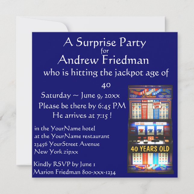 Invitación Ganador de la fiesta de cumpleaños de la máquina (Anverso)