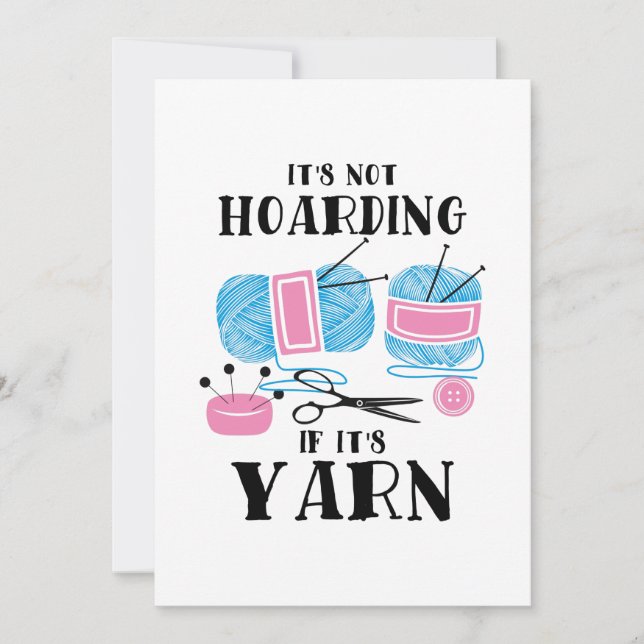 Invitación Ganchillo Regalos de Punto (Anverso)