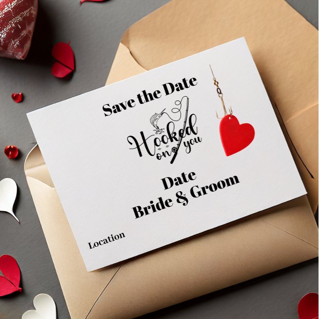 Invitación Gancho en ti para pescar Cita para salvar la boda (Subido por el creador)