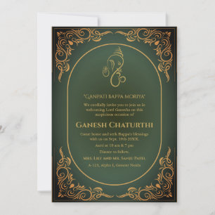 Invitación Ganesh Chaturthi Puja