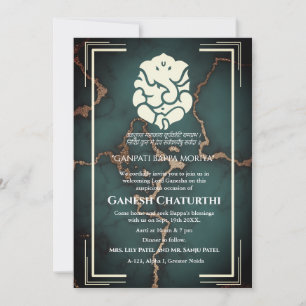 Invitación Ganesh Chaturthi Puja