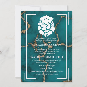 Invitación Ganesh Chaturthi Puja