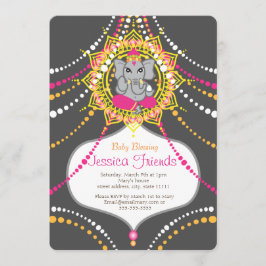 Invitación Ganesha Bebé ducha 5" x 7"