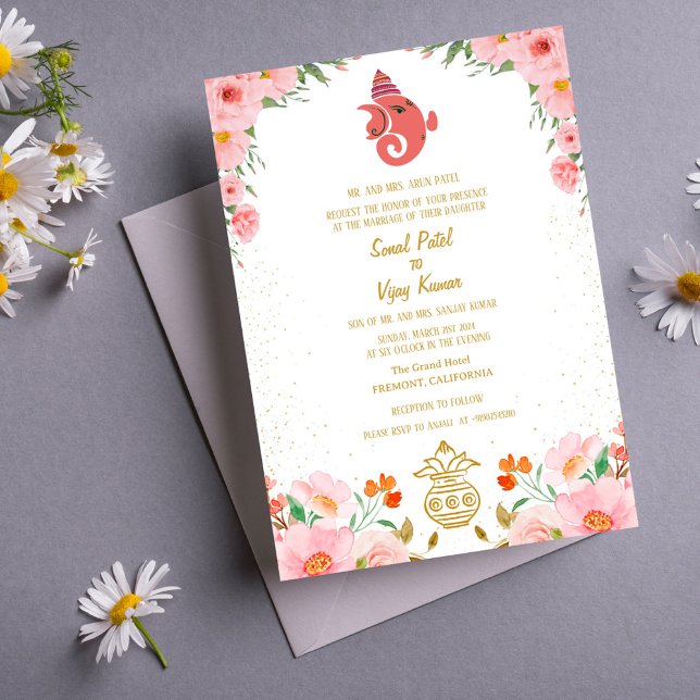 Invitación Ganesha, Boda hindú indio (Subido por el creador)