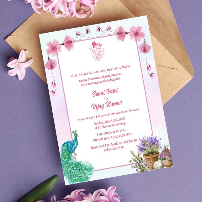 Invitación Ganesha, Boda hindú indio (Subido por el creador)