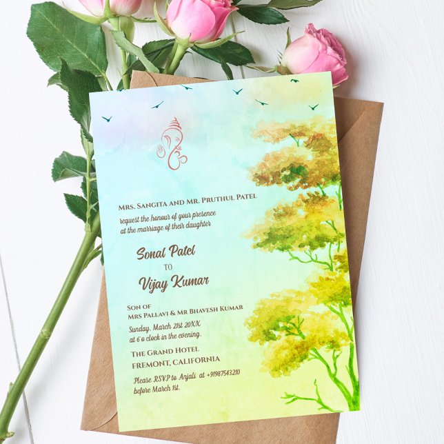 Invitación Ganesha, Boda hindú indio (Subido por el creador)