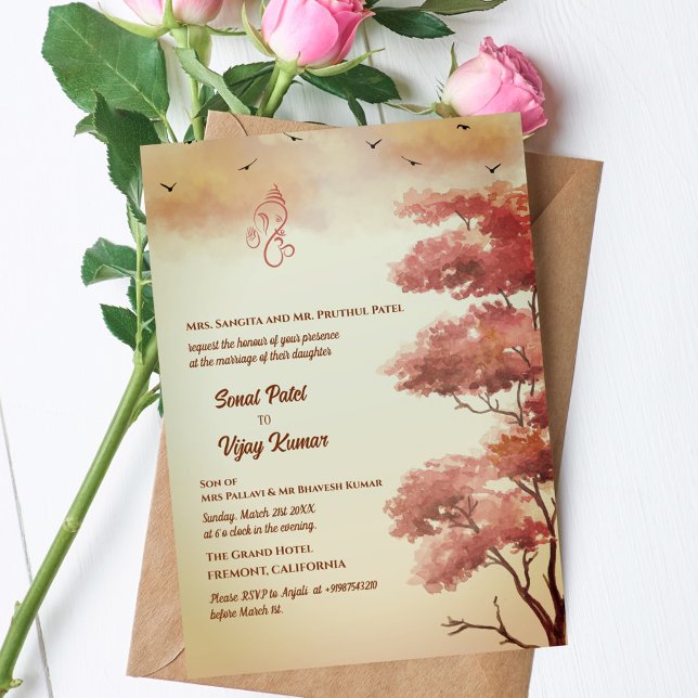 Invitación Ganesha, Boda hindú indio (Subido por el creador)