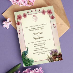 Invitación Ganesha, Boda hindú indio