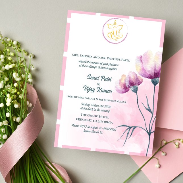 Invitación Ganesha, Boda hindú indio (Subido por el creador)