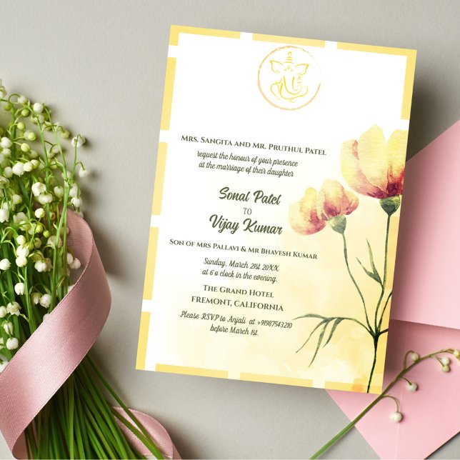 Invitación Ganesha, Boda hindú indio (Subido por el creador)