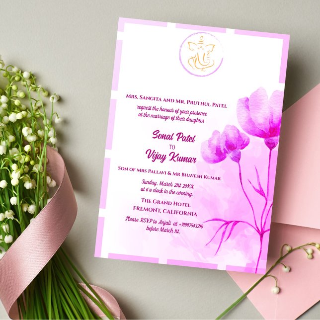 Invitación Ganesha, Boda hindú indio (Subido por el creador)