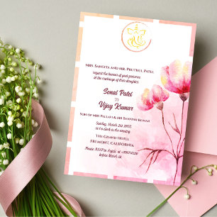 Invitación Ganesha, Boda hindú indio