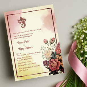 Invitación Ganesha, Boda hindú indio