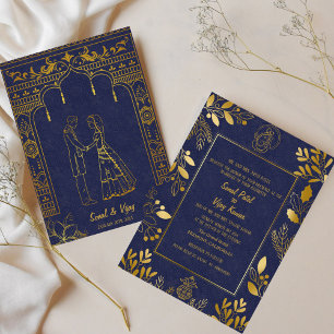 Invitación Ganesha, Boda hindú indio