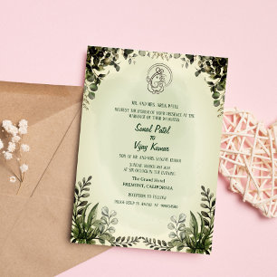 Invitación Ganesha, Boda hindú indio
