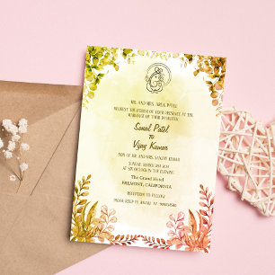 Invitación Ganesha, Boda hindú indio