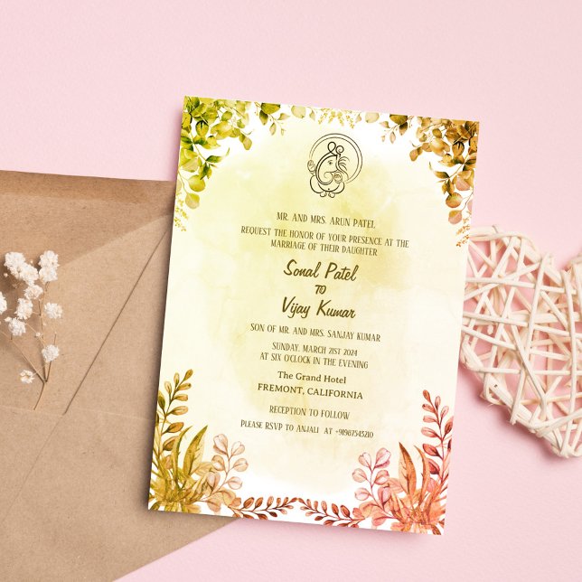 Invitación Ganesha, Boda hindú indio (Subido por el creador)