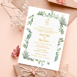 Invitación Ganesha, Boda hindú indio
