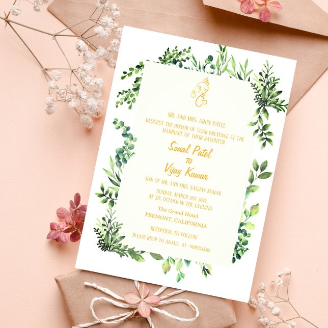 Invitación Ganesha, Boda hindú indio (Subido por el creador)