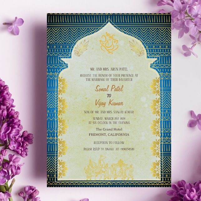 Invitación Ganesha, Boda hindú indio (Subido por el creador)