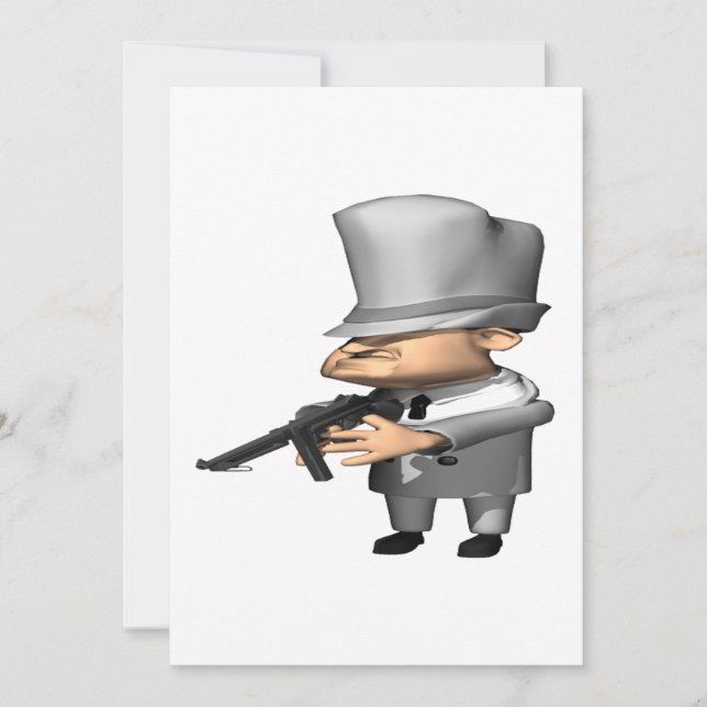 Invitación Gángster (Anverso)