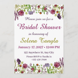 Invitación Garden Bridal Shower Invitation Card