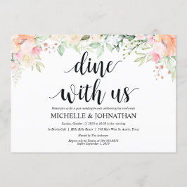 Invitación Garden Elegance Floral Post Boda Brunch Invita