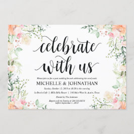 Invitación Garden Elegance Floral Post Boda Brunch Invita