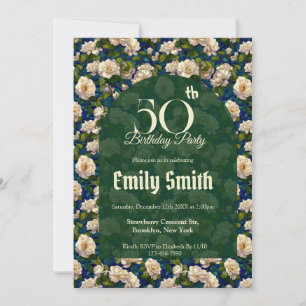 Invitación Gardenias Únicas Florales Fiestas Inspiradas en la