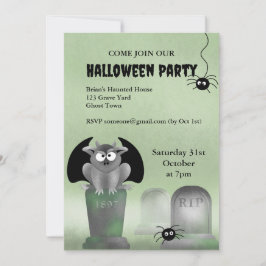 Invitación Gargoyle Halloween Party Invitation