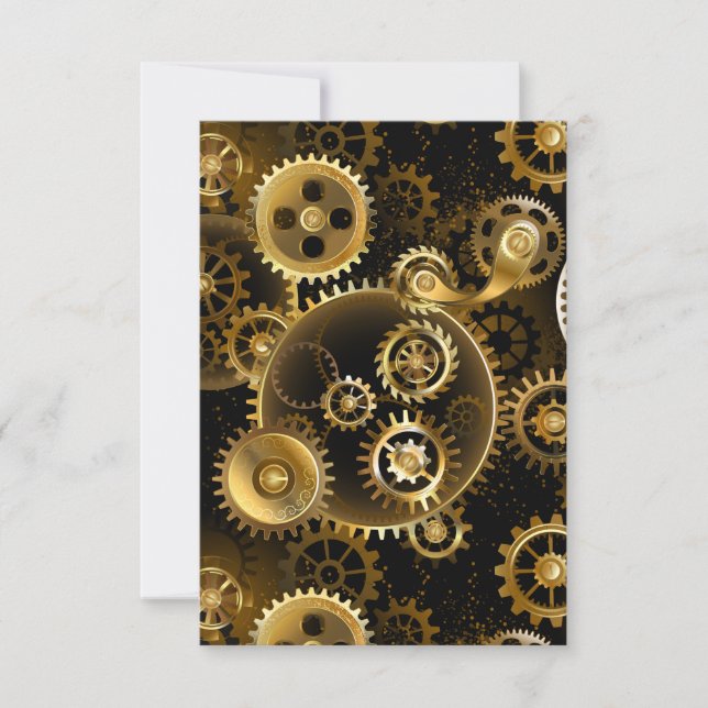 Invitación Gases de bronce de vapor sin soldadura (Anverso)