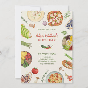 Invitación Gastronomía culinaria