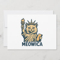 Gata Libertad Meowica Felina Patriótica Libertad