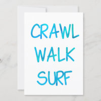 Gatear Caminar Surf con Fuente Azul