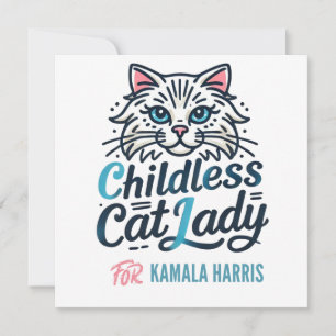 Invitación Gatita sin hijos de Kamala Harris