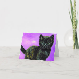 Invitación Gato al estilo de Van Gogh