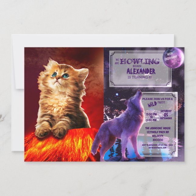 Invitación Gato de Armagedón (Anverso)