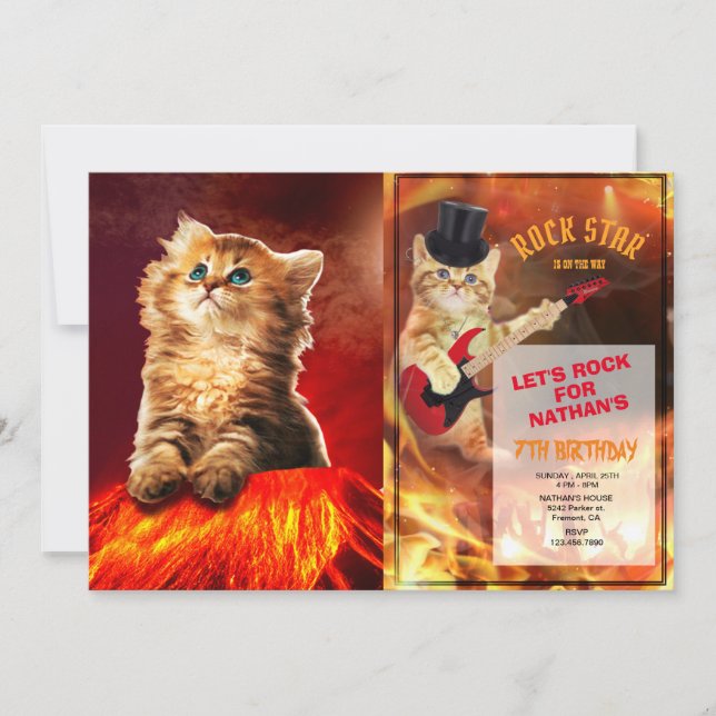 Invitación Gato de Armagedón (Anverso)